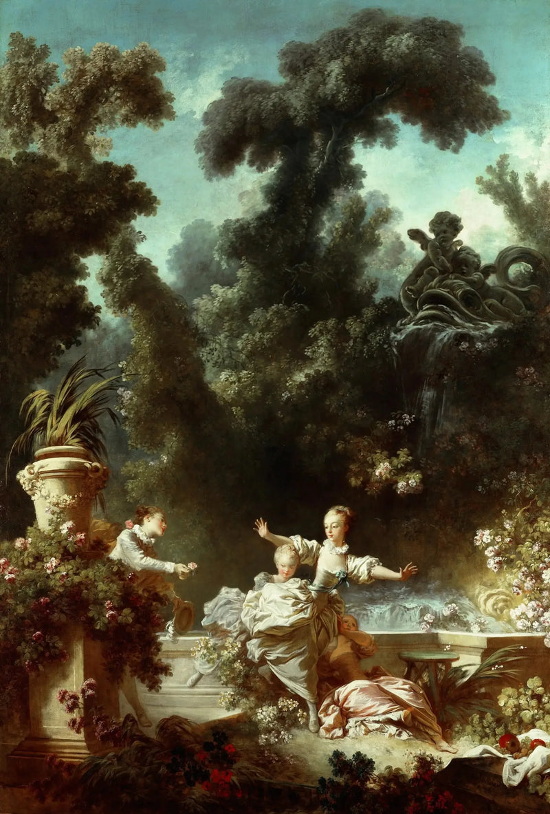 Der Fortschritt der Liebe : die Verfolgung - Jean-Honoré Fragonard