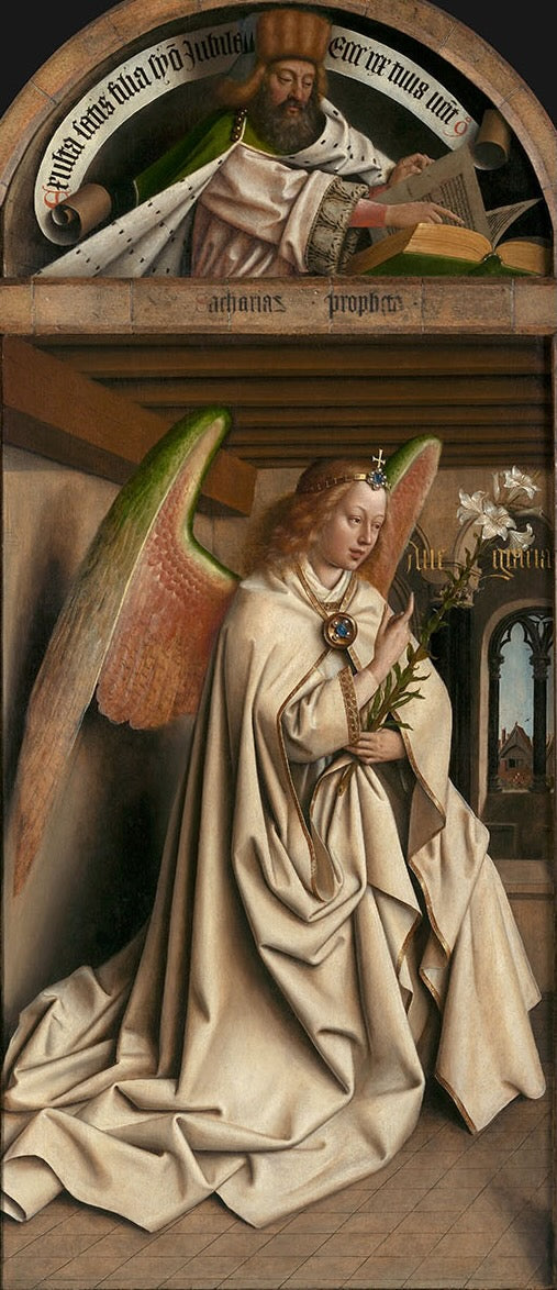 Der Prophet Sacharja; der Engel der Verkündigung - Hubert van Eyck