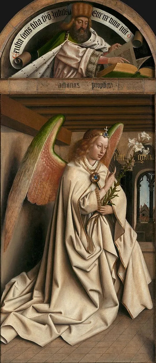 Der Prophet Sacharja; der Engel der Verkündigung - Hubert van Eyck