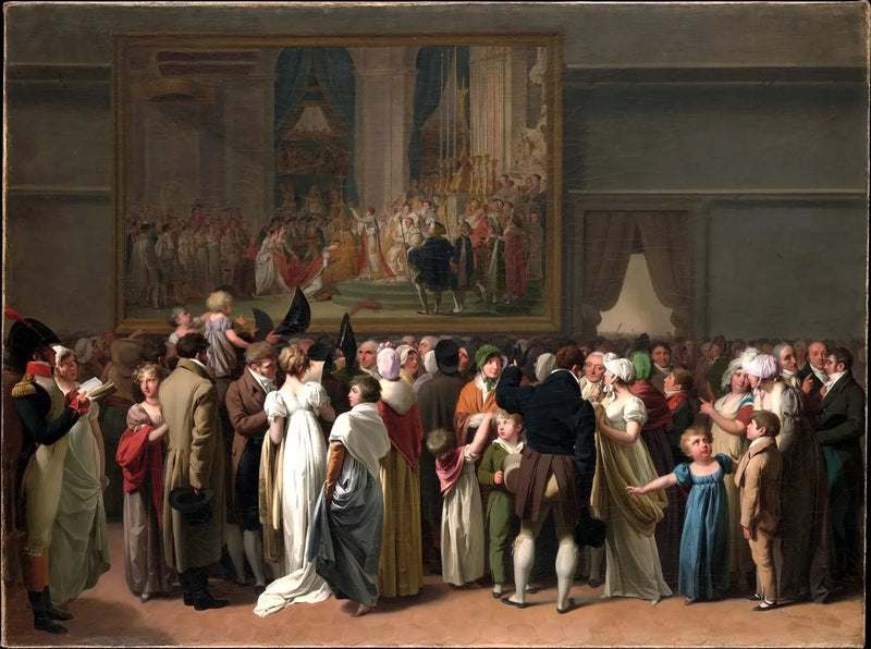 Der Öffentlichkeit, die auf den « Krönung » von David im Louvre schaut - Louis-Léopold Boilly