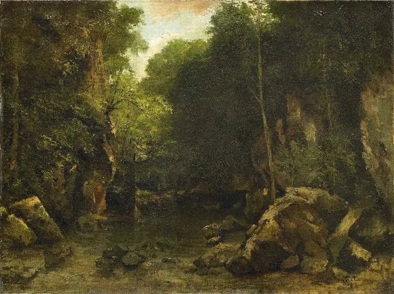 Der schwarze Brunnen - Gustave Courbet