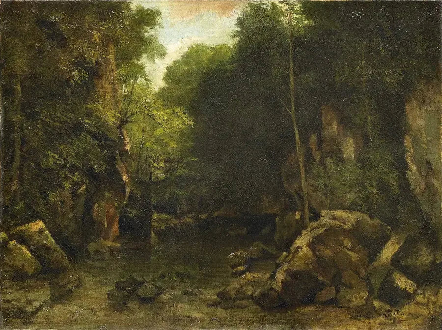 Der schwarze Brunnen - Gustave Courbet