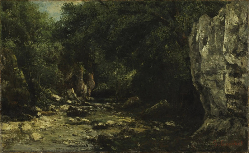 Der schwarze Brunnen - Gustave Courbet
