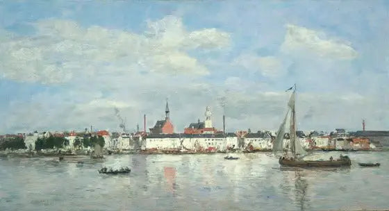 Der Kai in Antwerpen (1874) - Eugène Boudin