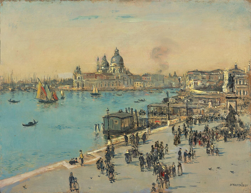 Le Quai des Esclavons (« Vénétie ») - Jean-François Raffaëlli image 1 tableau peint à l’huile sur toile