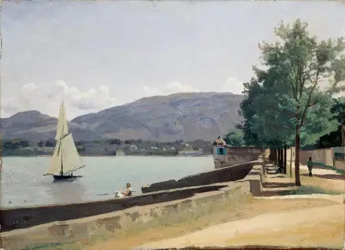 Der Quai des Pâquis à Genève - Jean-Baptiste Camille Corot