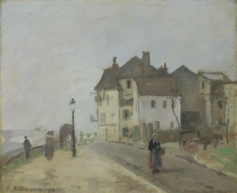 Der Quai du Pothuis in Pontoise - Camille Pissarro