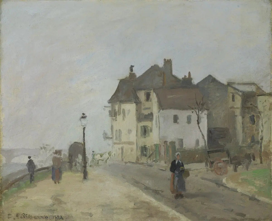 Der Quai du Pothuis in Pontoise - Camille Pissarro