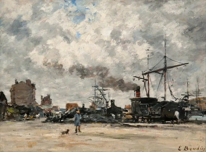 Der Kai - Eugène Boudin