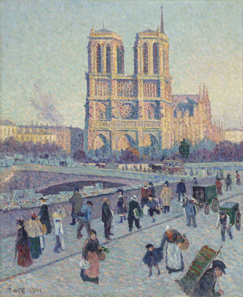 Der Quai Saint-Michel und Notre-Dame - Maximilien Luce