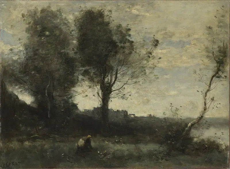 Der Holzsammler - Jean-Baptiste Camille Corot