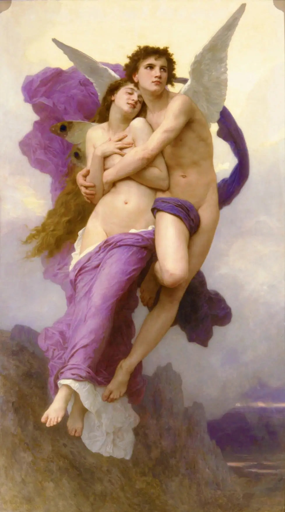 Le Ravissement de Psyché - Bouguereau image 1 copie de tableau peinte à la main