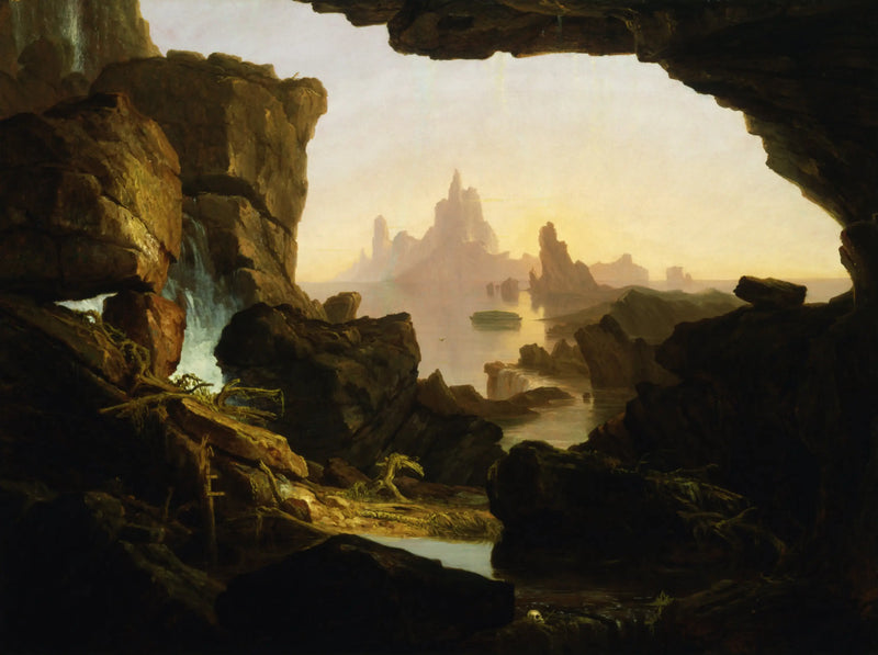 Der Fluss des Wassers der Sintflut - Thomas Cole