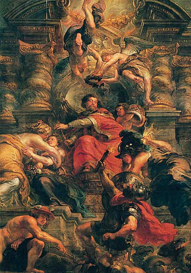 Das friedliche Reich von Jakob I. (Das weise Reich von Jakob I.) - Peter Paul Rubens