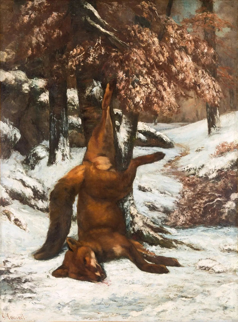 Der tote Fuchs - Gustave Courbet