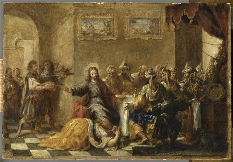 Das Abendessen bei Simon - Juan de Valdés Leal