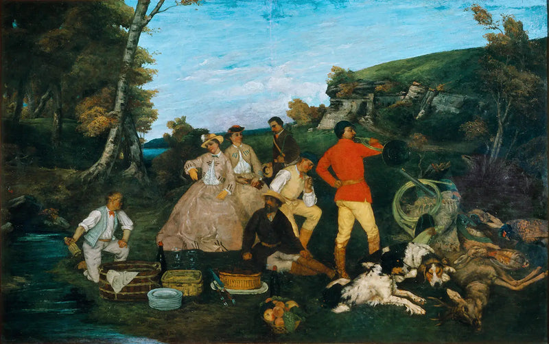 Das Jagdmahl - Gustave Courbet