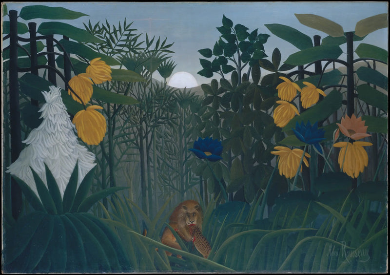 Das Mahl des Löwen - Henri Rousseau