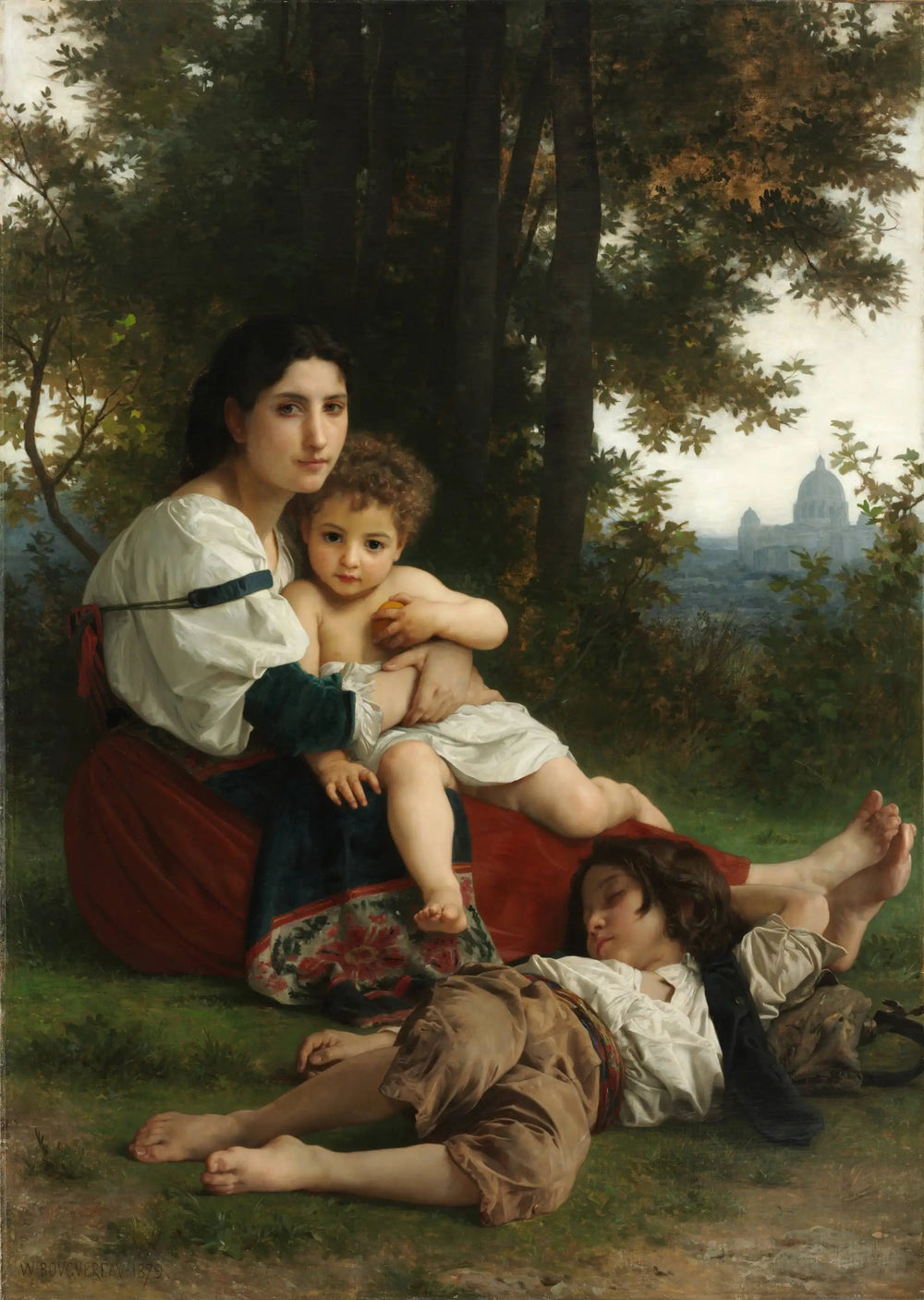 Le Repos - Bouguereau image 1 tableau peint à l’huile sur toile