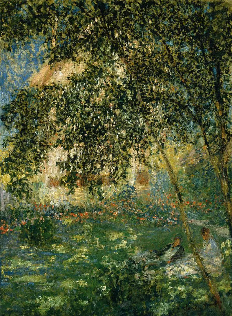 Die Ruhe im Garten, Argenteuil - Claude Monet