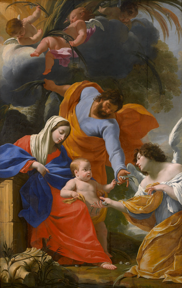 Das Ruhe der Heiligen Familie - Simon Vouet