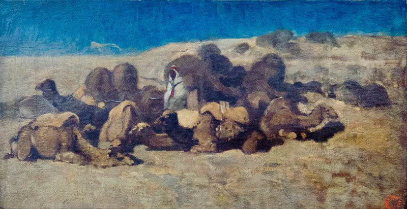 Le repos des chameaux - Eugène Fromentin