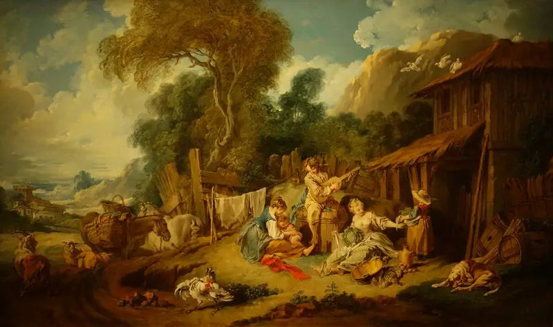 Das Ruhen der Bauern - François Boucher