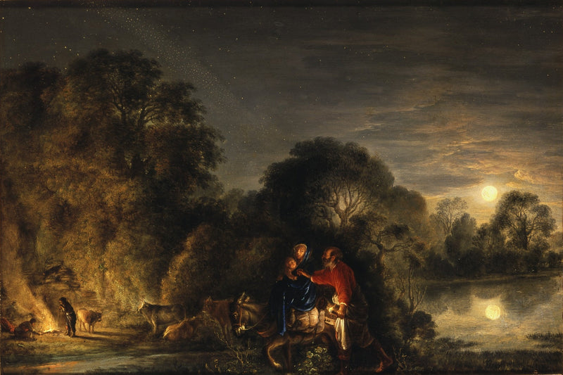 Le Repos pendant la fuite en Égypte - Adam Elsheimer