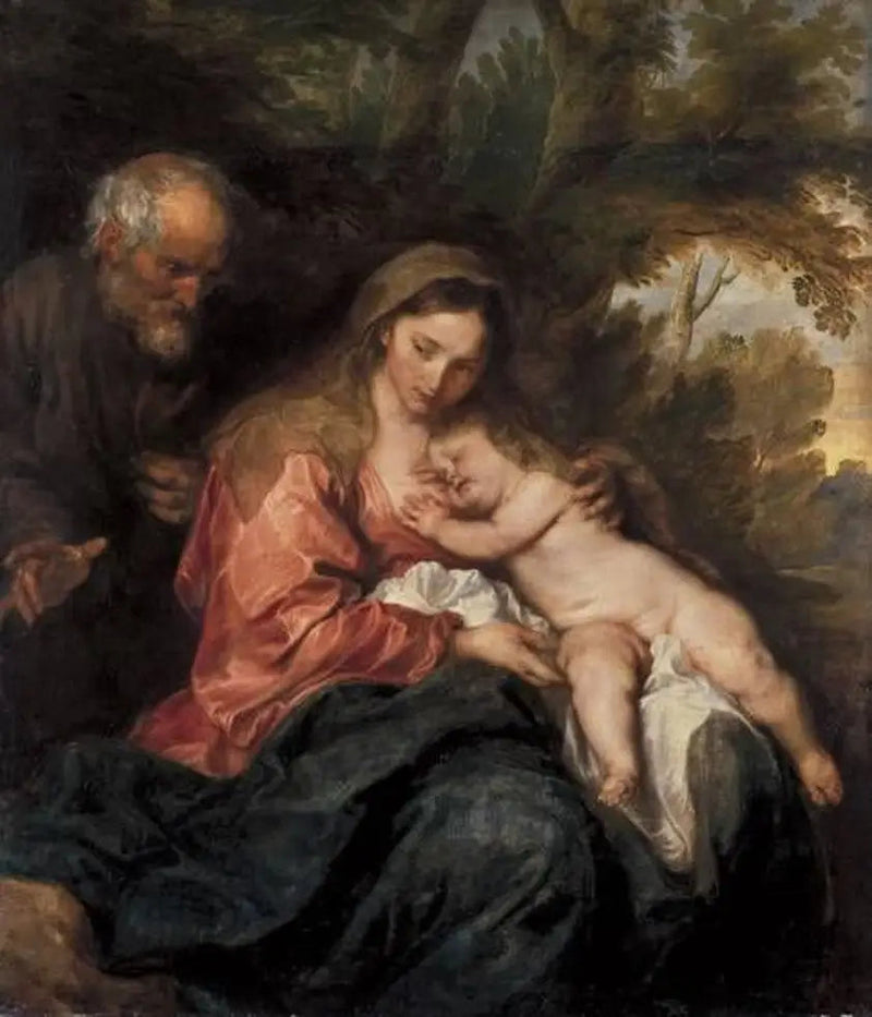 Die Ruhe während der Flucht nach Ägypten - Antoine van Dyck