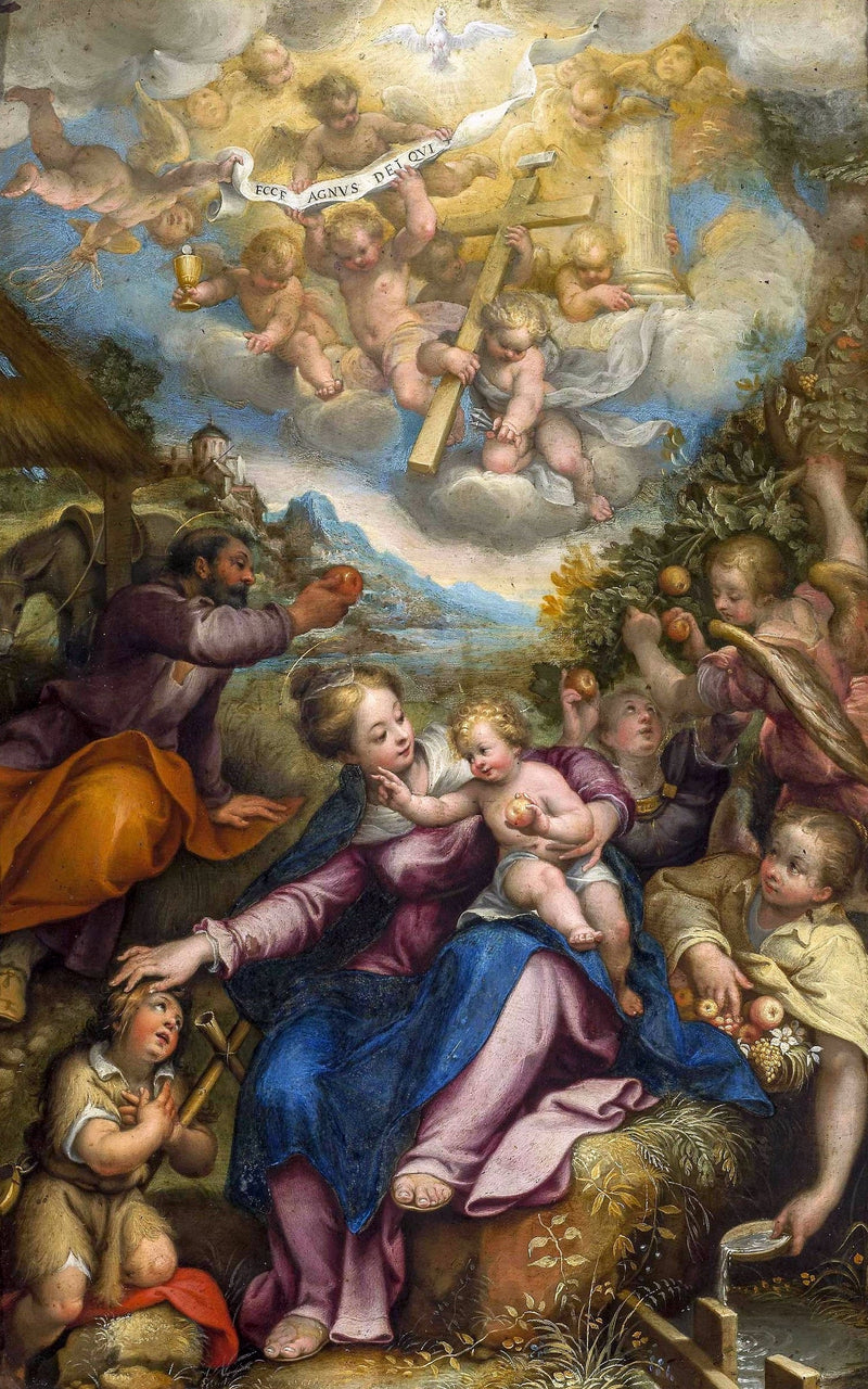 Die Ruhe während der Flucht nach Ägypten - Denis Calvaert