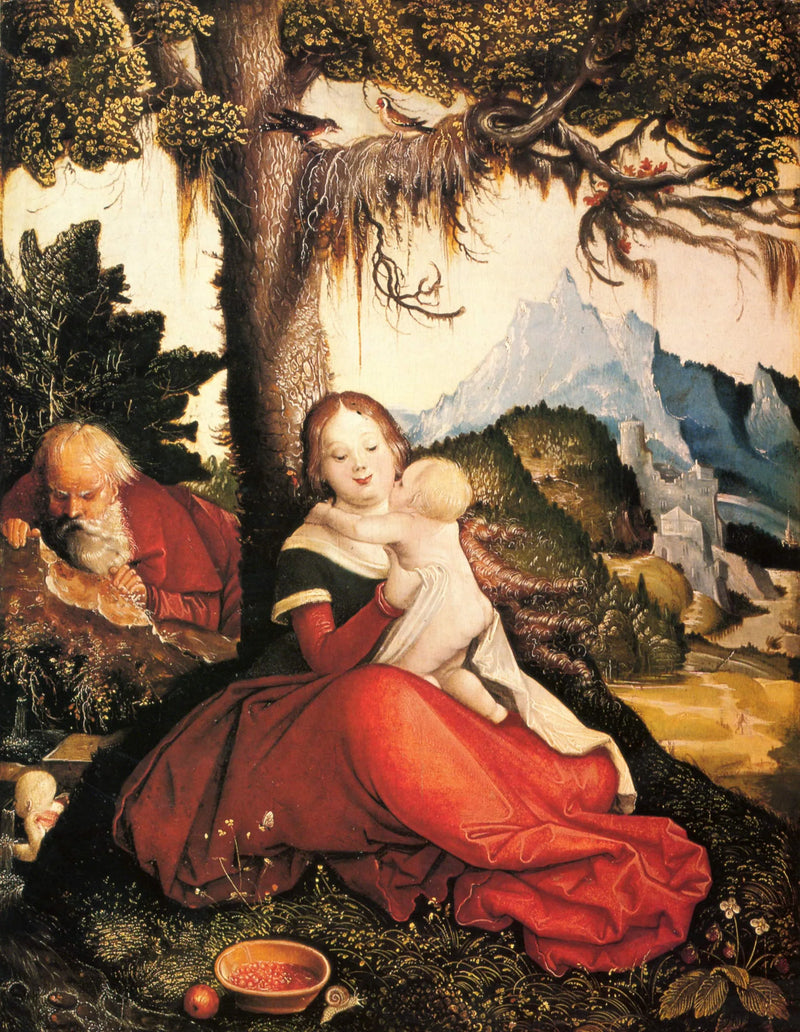 Die Ruhe während der Flucht nach Ägypten - Hans Baldung Grien