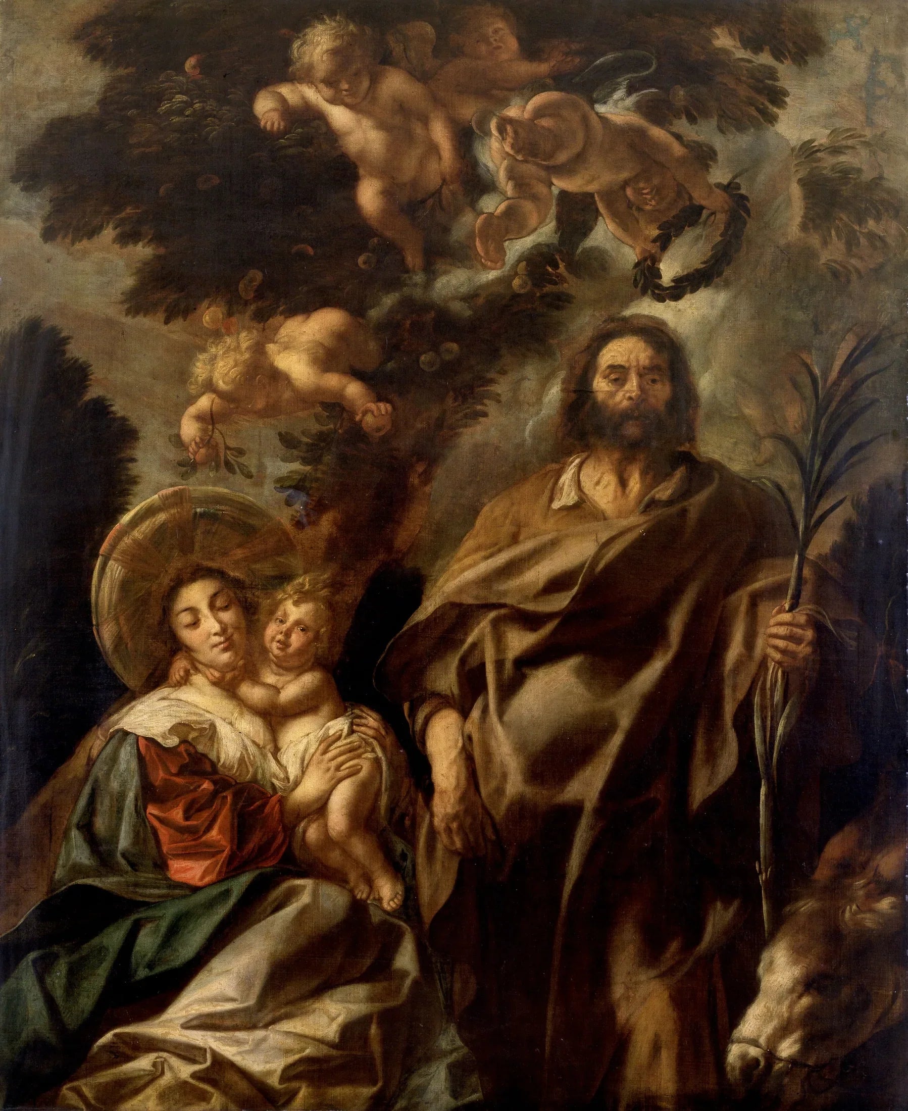 Le Repos pendant la fuite en Egypte - Jacob Jordaens image 1 tableau peint à l’huile sur toile
