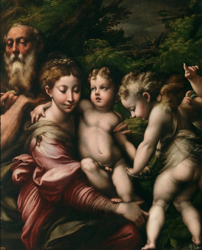 Die Ruhe während der Flucht nach Ägypten - Parmigianino