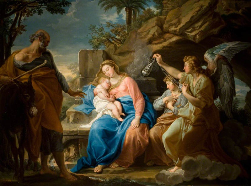 Die Ruhe während der Flucht nach Ägypten - Pompeo Batoni