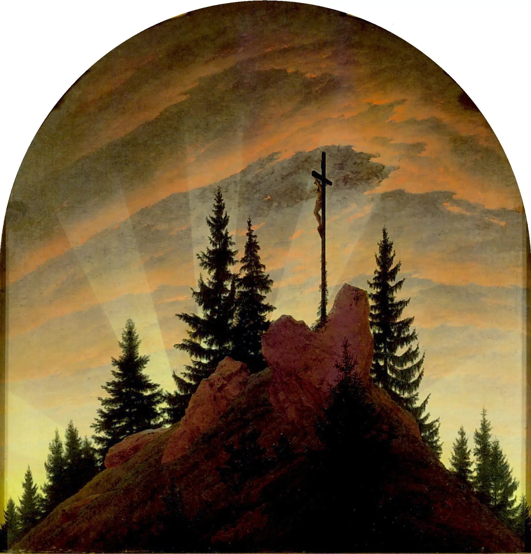 Le Retable de Tetschen - Caspar David Friedrich image 1 reproduction de peinture à l’huile
