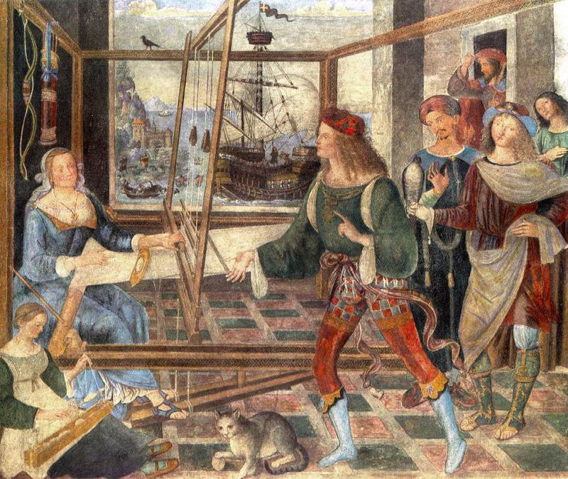 Die Rückkehr des Odysseus - Pinturicchio