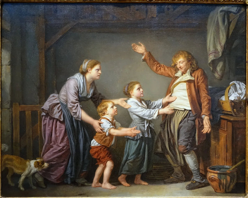 Die Rückkehr des Betrunkenen - Jean-Baptiste Greuze