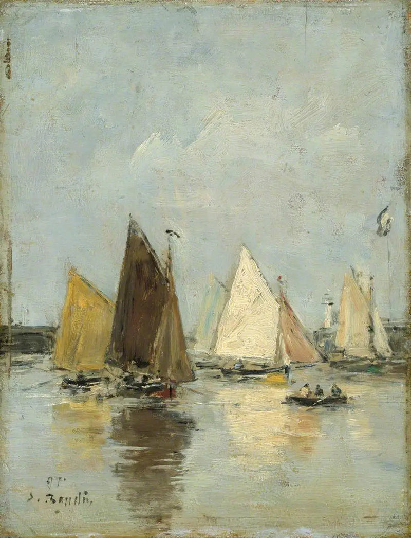 Die Rückkehr der Boote - Eugène Boudin