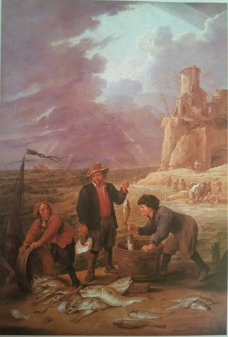 Die Rückkehr der Fischer mit ihren Fängen - David Teniers der Jüngere