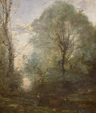 Die Rückkehr des kleinen Bouvier - Jean-Baptiste Camille Corot