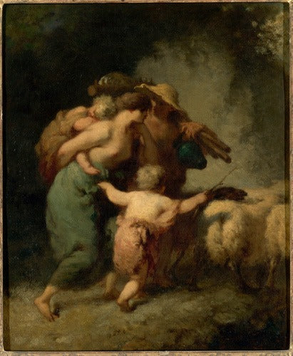 Die Rückkehr der Herde - Jean-François Millet