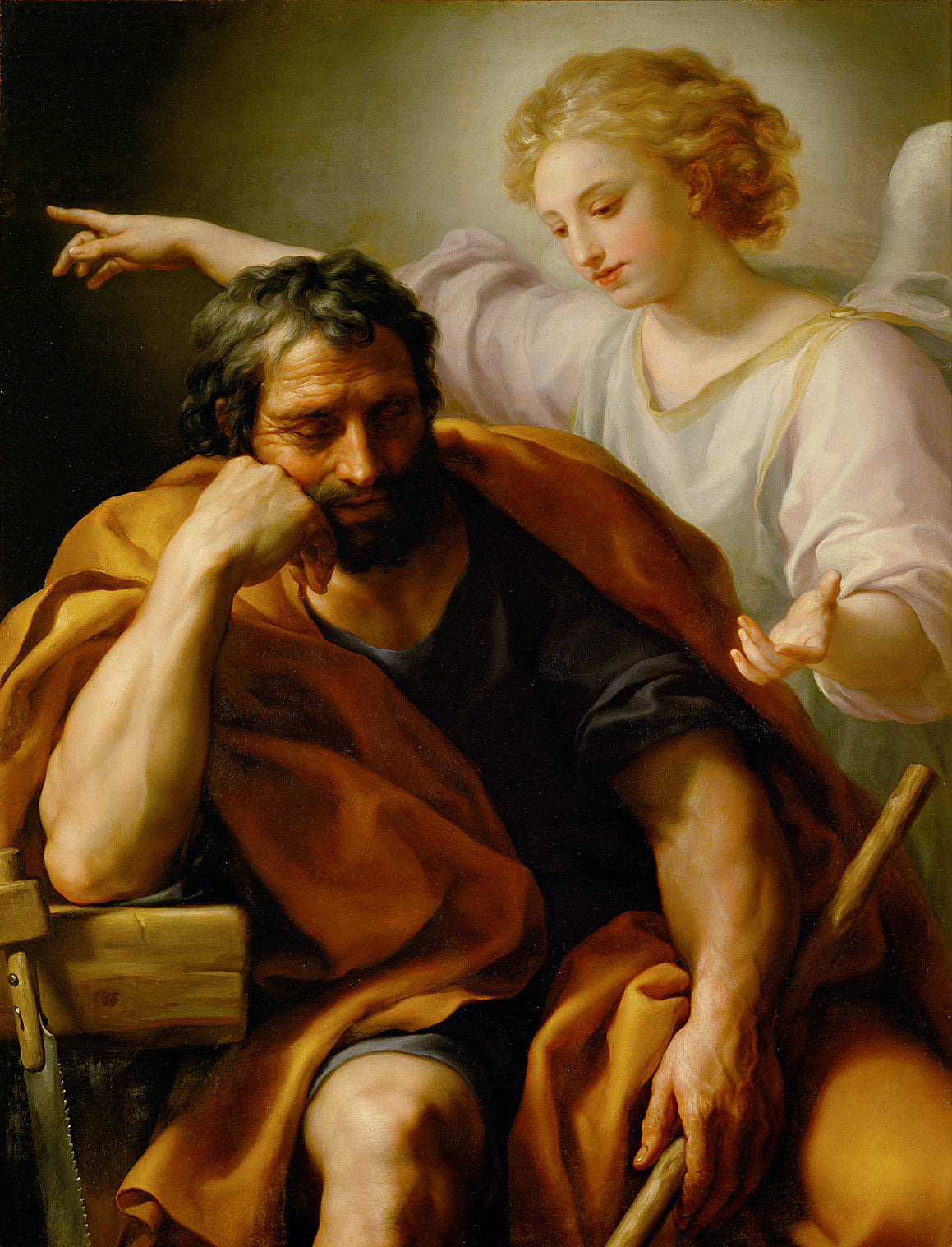 Le rêve de saint Joseph - Anton Raphael Mengs image 1 reproduction d’œuvre d’art à l’huile
