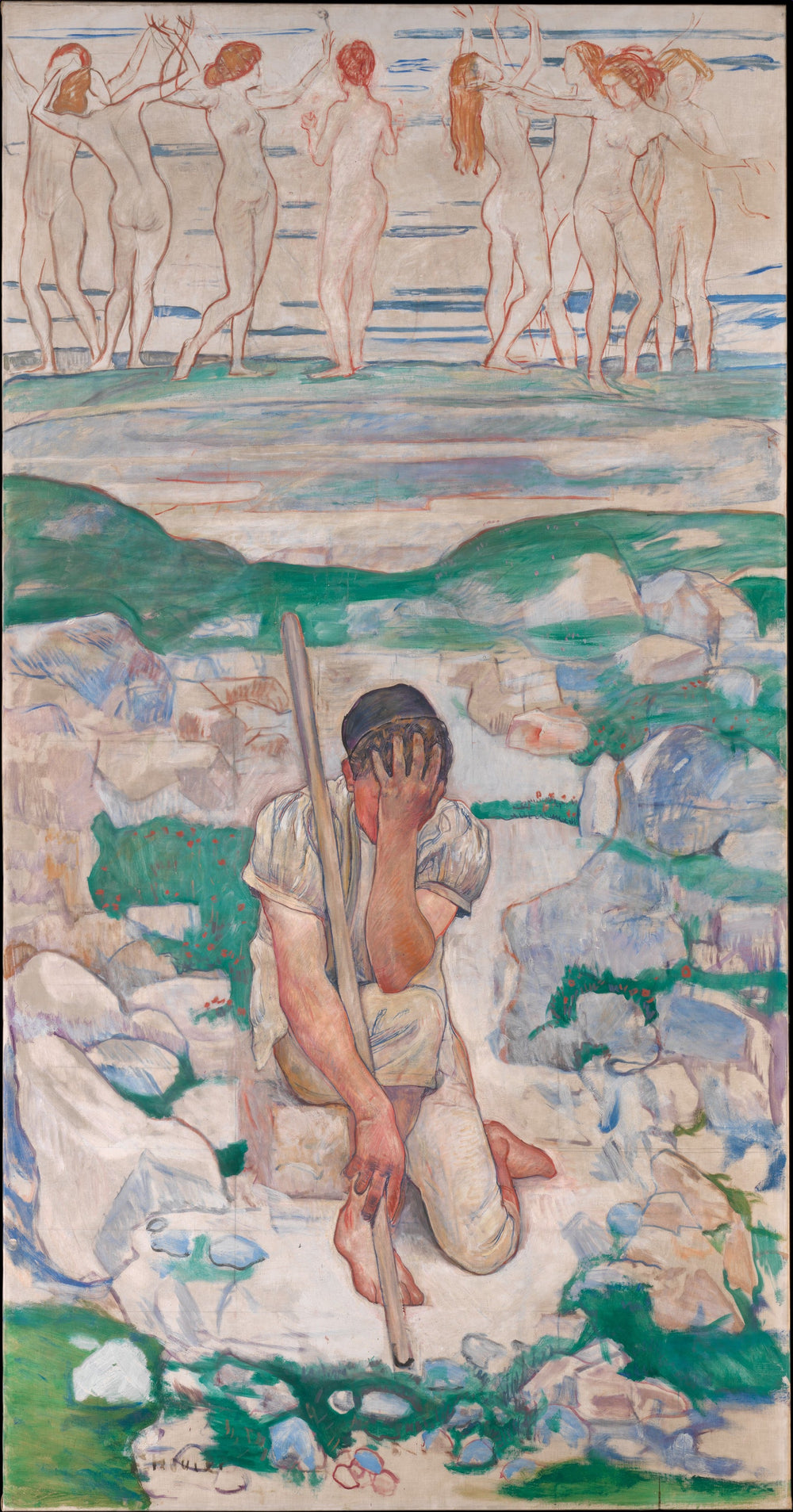 Le rêve du berger (Der Traum des Hirten) - Ferdinand Hodler image 1 reproduction réalisée par Alpha Reproduction