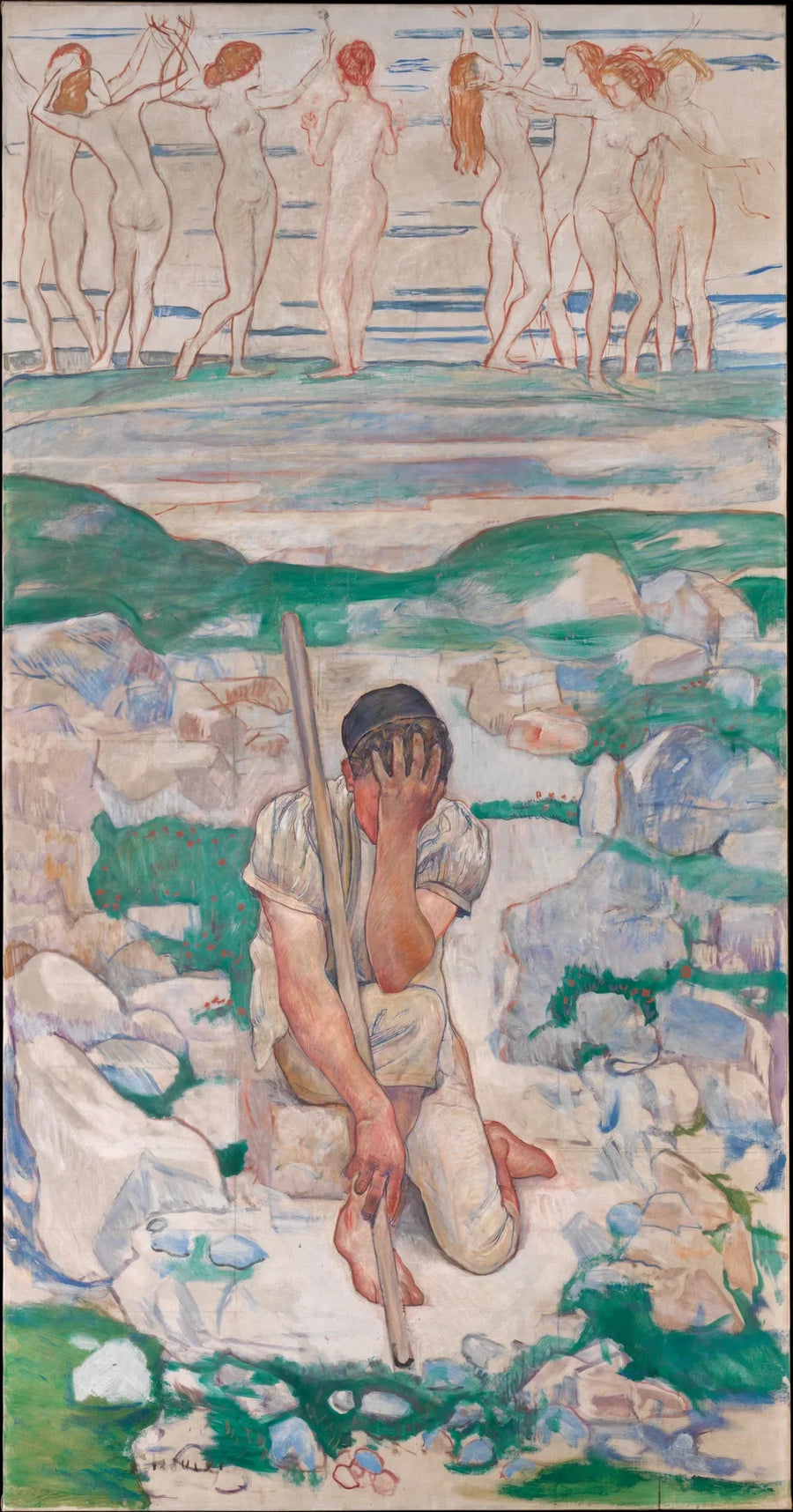 Der Traum des Hirten - Ferdinand Hodler