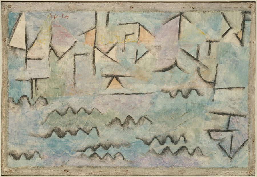 Der Rhein in Duisburg - Paul Klee