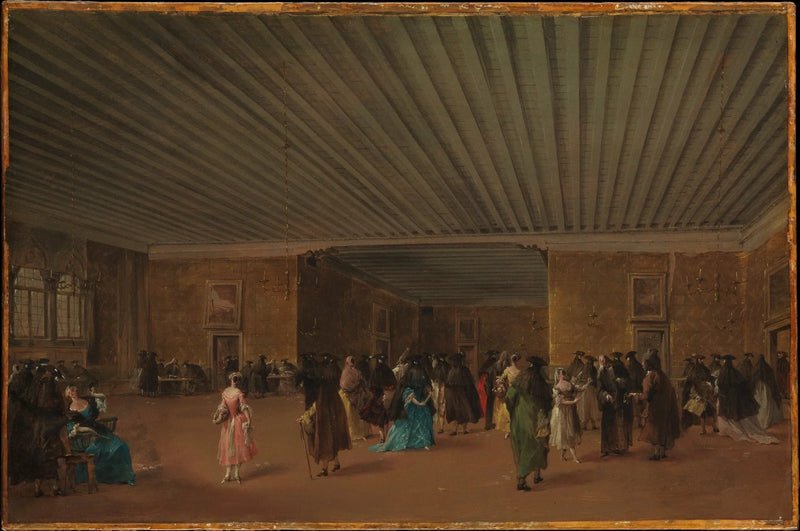 Das öffentliche Ridotto im Palais Dandolo - Francesco Guardi
