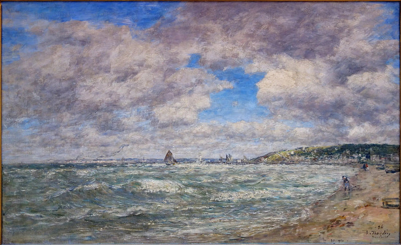Der Strand von Deauville - Eugène Boudin
