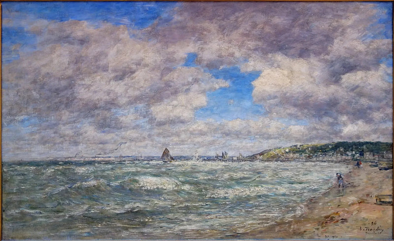 Der Strand von Deauville - Eugène Boudin