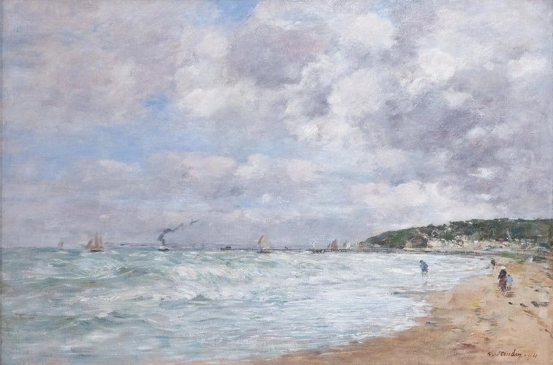 Der Strand von Trouville - Eugène Boudin
