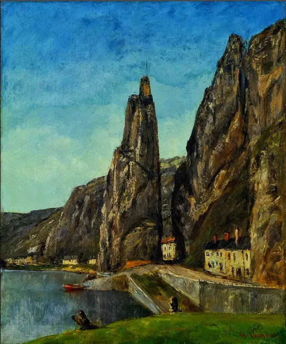 Der Felsen bei Bayard, in Dinant - Gustave Courbet